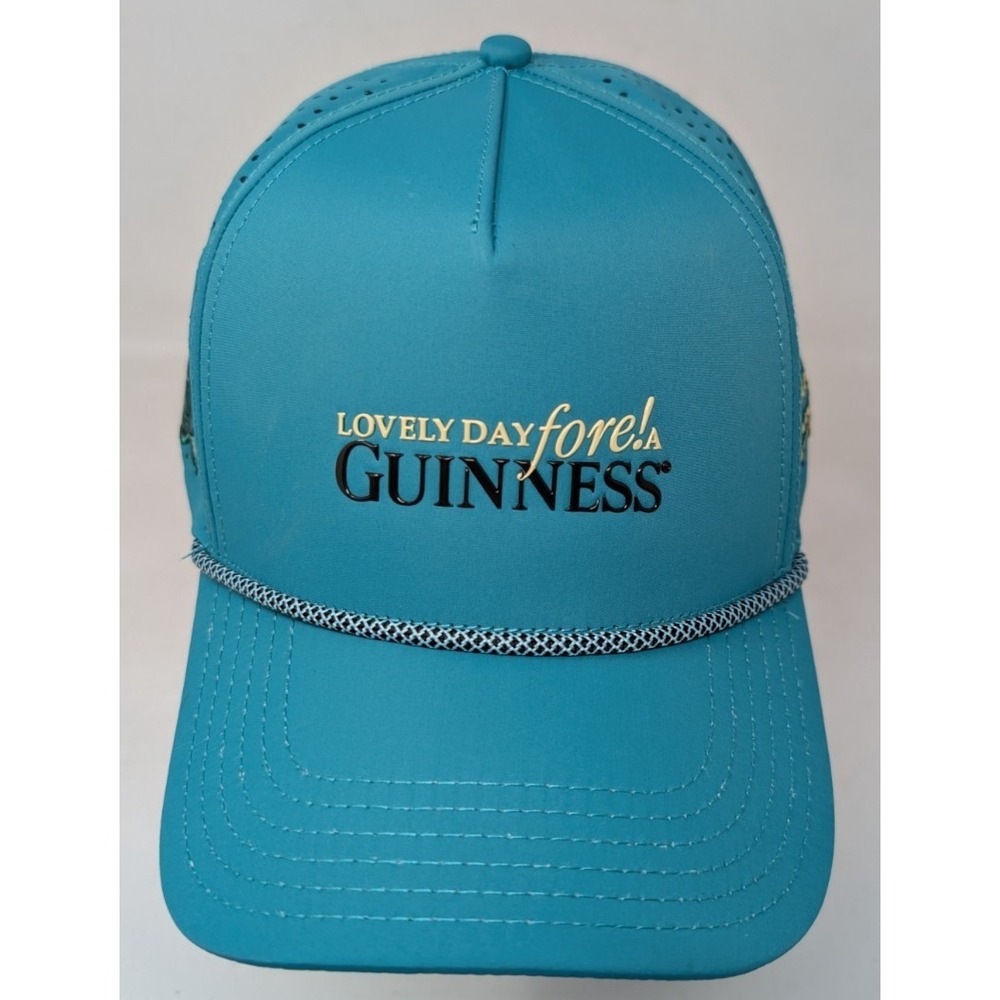 Sunday Swagger Guinness Snapback Golf Hat Teal Lovely Day